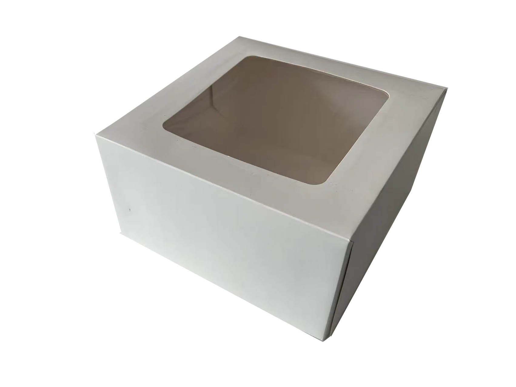 PLAIN WHITE W/WINDOW CAKE BOXES (5" DEEP)