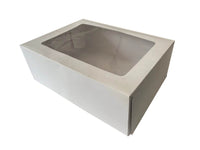 PLAIN WHITE W/WINDOW CAKE BOXES (5" DEEP)